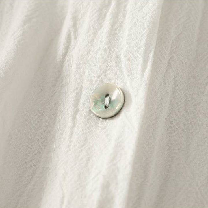 Buddha Stones Fall Crew Collar Long Sleeve Women's Polyester Shirt With Pockets - image 15