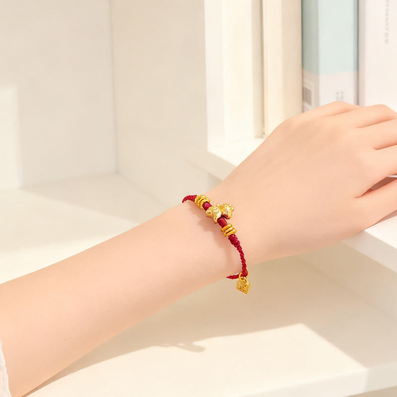 Buddha Stones Year Of The Horse Success Strength Braided String Adjustable Bracelet - image 3