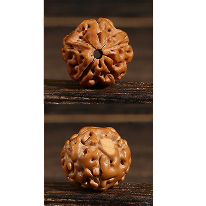 Buddha Stones Tibetan 108 Beads Bodhi Seed Three-eyed Dzi Bead Auspiciousness Mala - image 21