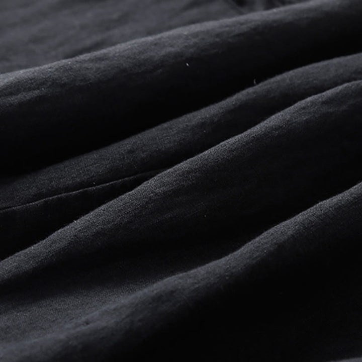 Buddha Stones Commute Women's Plain Harem Capri Cotton Pants With Pockets - image 8