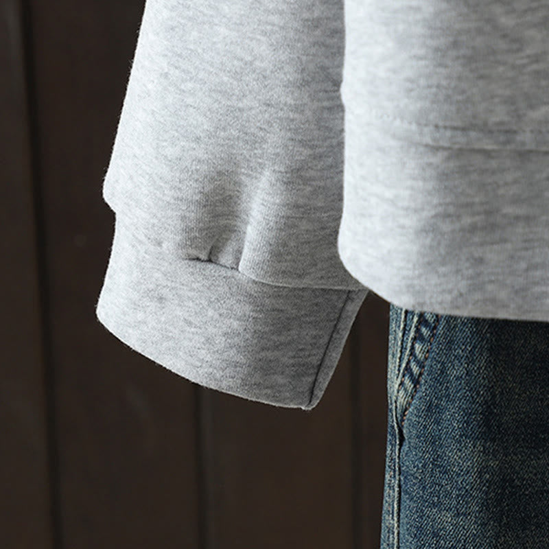 Buddha Stones Simple Plain V-Neck Buttons Down Design Women's Cotton Long Sleeve Jacket - image 13