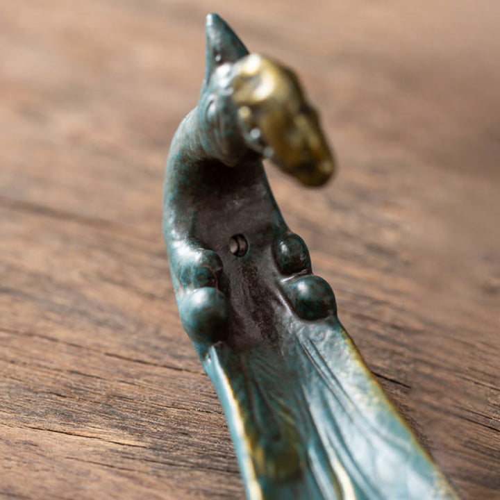 Buddha Stones Peacock Shape Fortune Home Decoration Incense Burner - image 6