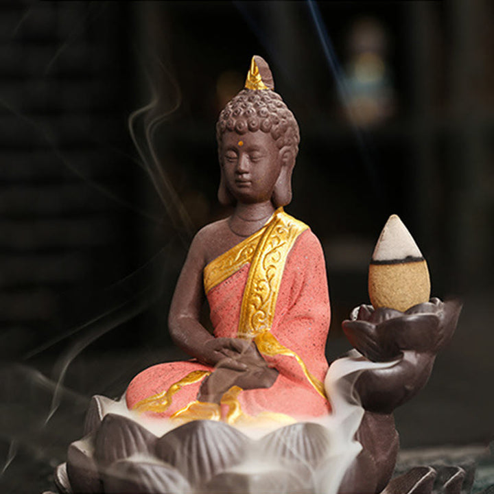 Buddha Stones Buddha Serenity Home Decoration Incense Burner - image 6