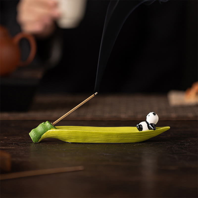 Buddha Stones Panda Home Decoration Incense Burner - image 8