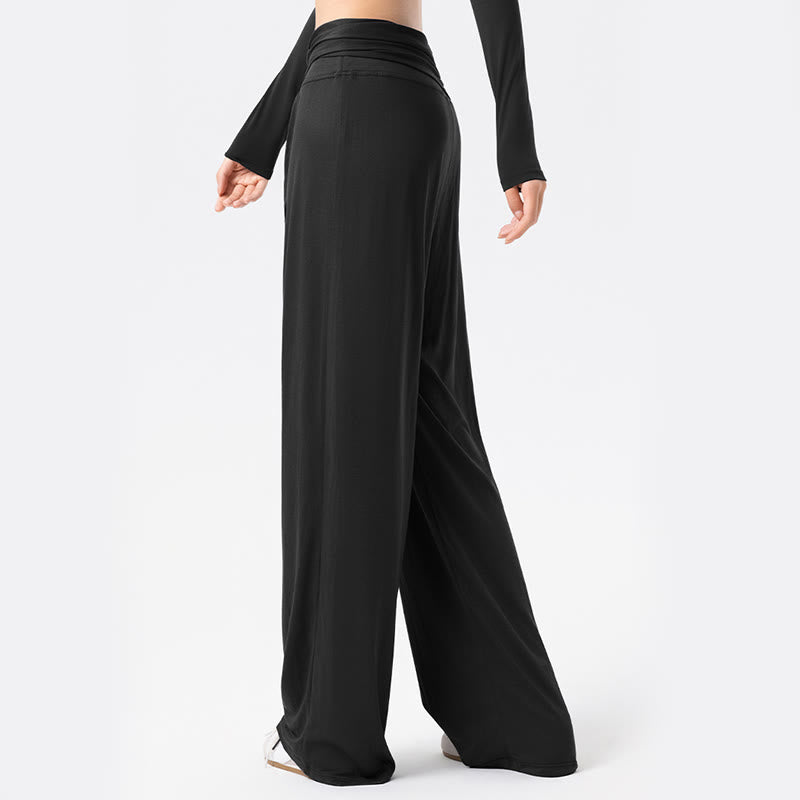 Buddha Stones Casual Lace-up Breathable Sports Women's Wide Leg Pants - image 1