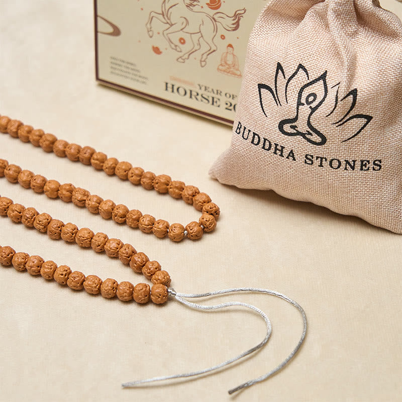 Buddha Stones Tibetan 108 Beads Bodhi Seed Wealth Auspiciousness Mala - image 6