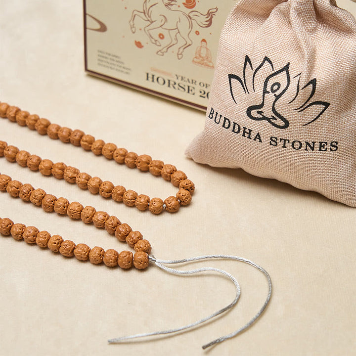 Buddha Stones Tibetan 108 Beads Bodhi Seed Wealth Auspiciousness Mala - image 6