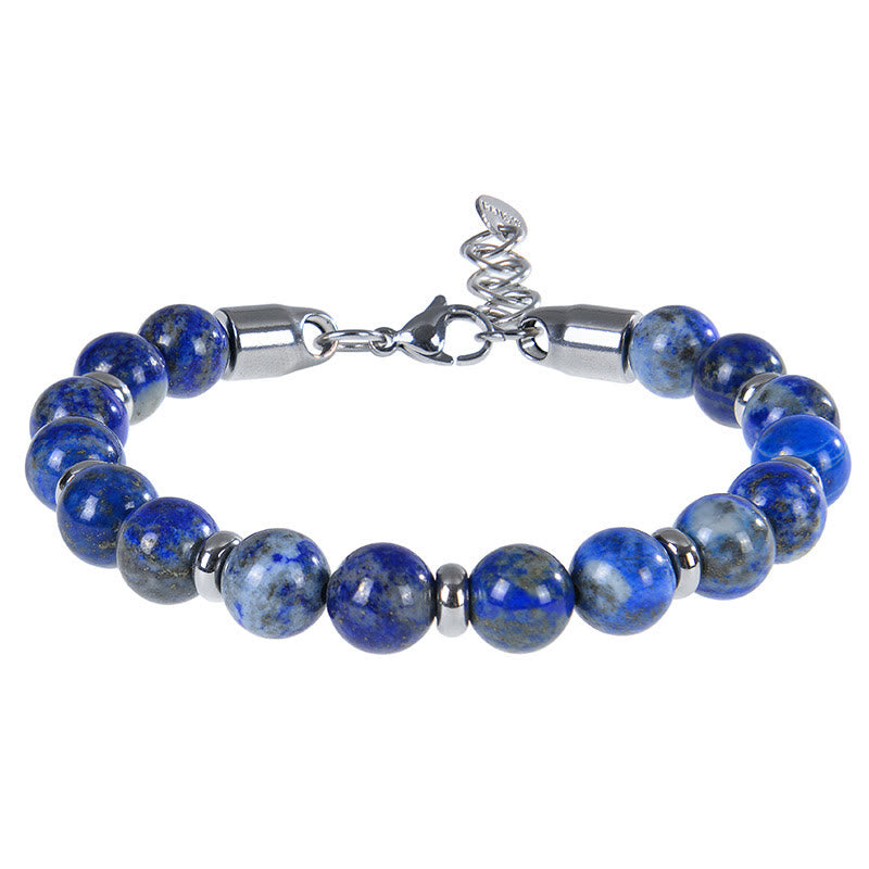 Buddha Stones Tiger Eye Various Natural Stone Beads Protection Bracelet - Lazurite(Wrist Circumference:17-20 cm) - image 19