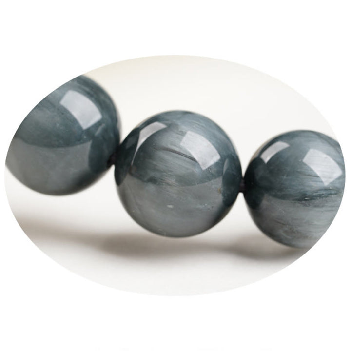 Buddha Stones Eagle's Eye Stone Positive Calm Beaded Bracelet - image 12