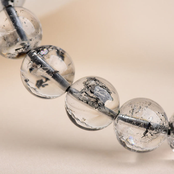 Buddha Stones Herkimer Diamond Protection Meditation Bracelet - image 9