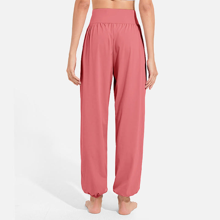 Buddha Stones Plain Drawstring Elastic Waist Design Women's Harem Pants Sports Yoga Sweatpants With Pockets - image 30