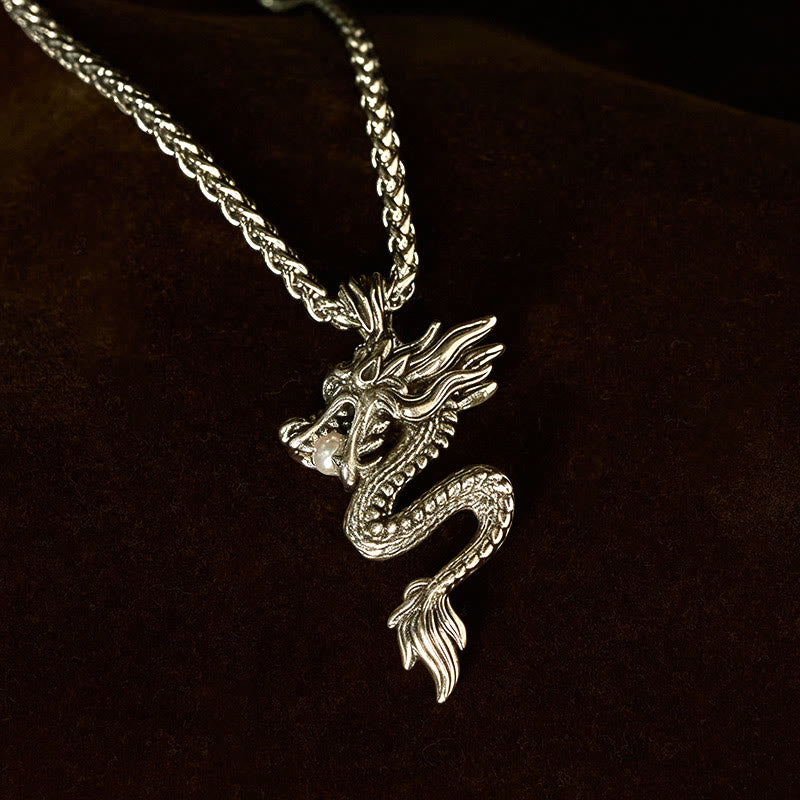 Buddha Stones Dragon Copper Balance Luck Necklace Pendant - image 12