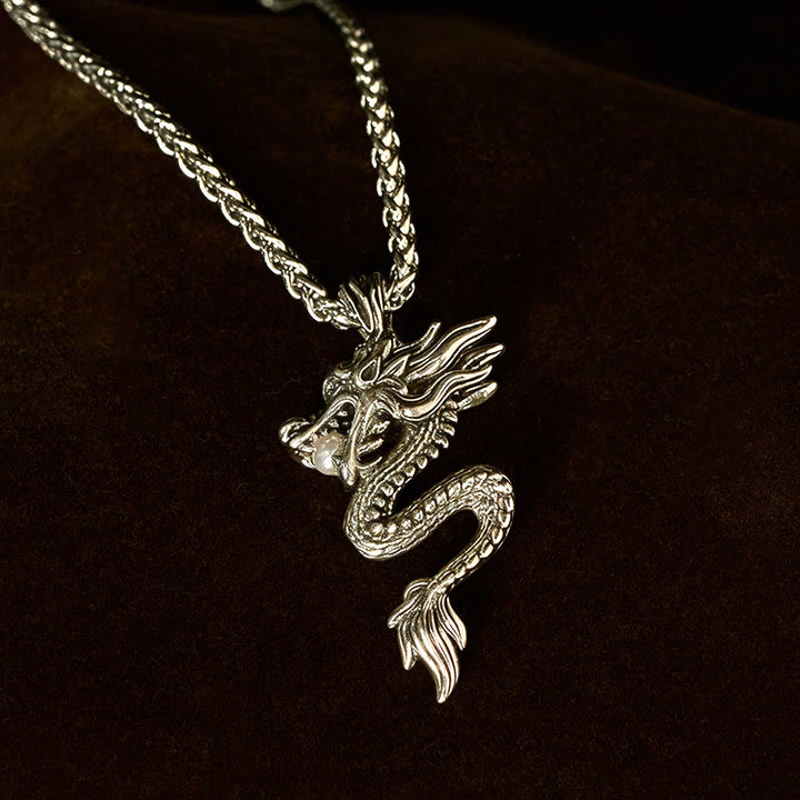 Buddha Stones Dragon Copper Balance Luck Necklace Pendant - image 12