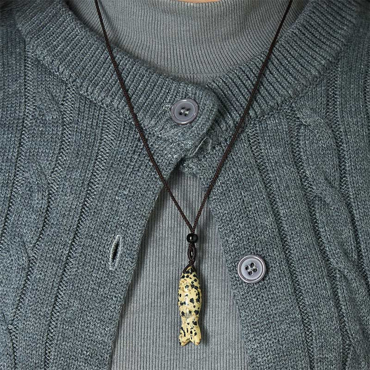 Buddha Stones Carving Koi Fish Pink Crystal Indian Agate Amethyst Warmth Prosperity Necklace Pendant - image 36