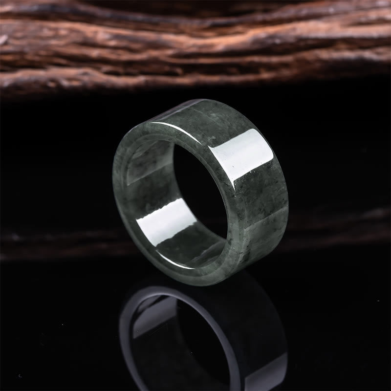 Buddha Stones Jade Prosperity Abundance Luck Ring - Jade(Approx. 24mm) - image 0