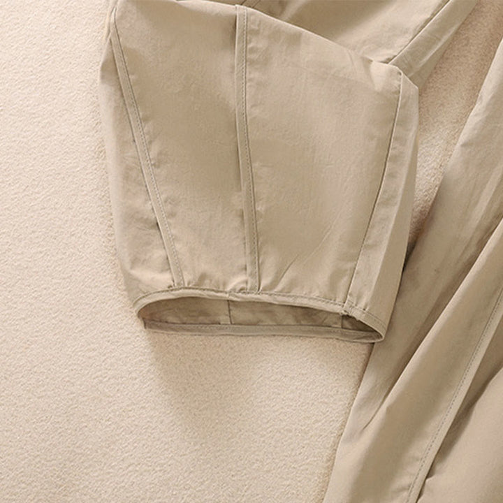 Buddha Stones Summer Simple Pure Color High Waisted Pleated Women's Harem Pants With Pockets - image 19