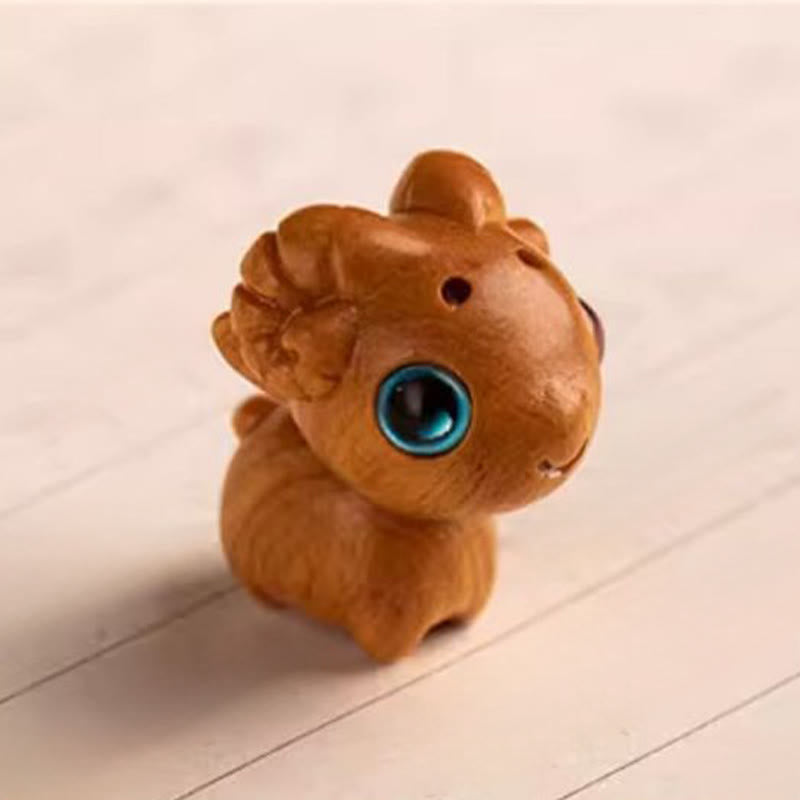 Buddha Stones Year Of The Horse Red Sandalwood Star Moon Bodhi Seed Blessing Key Chain - image 33