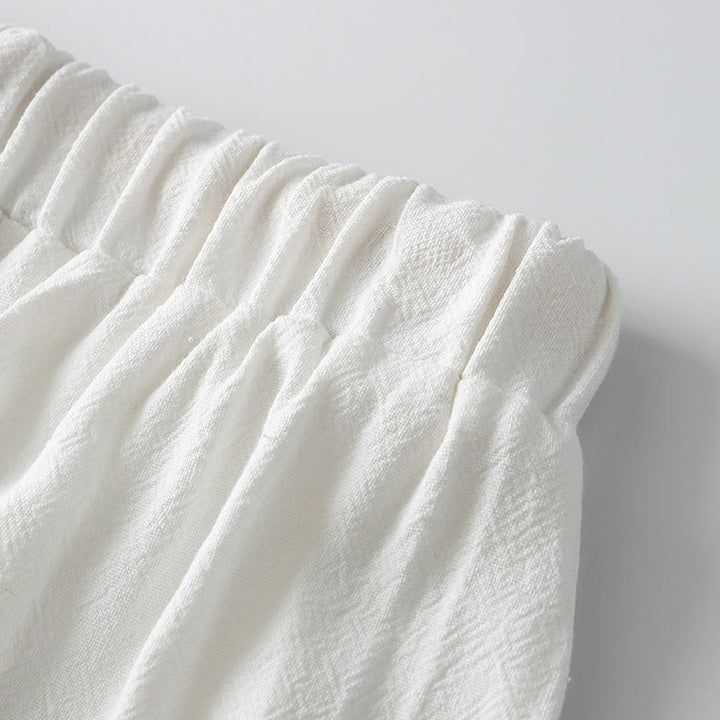 Buddha Stones Summer Solid Color Drawstring Ankle-Length Men's Harem Pants With Pockets - image 7