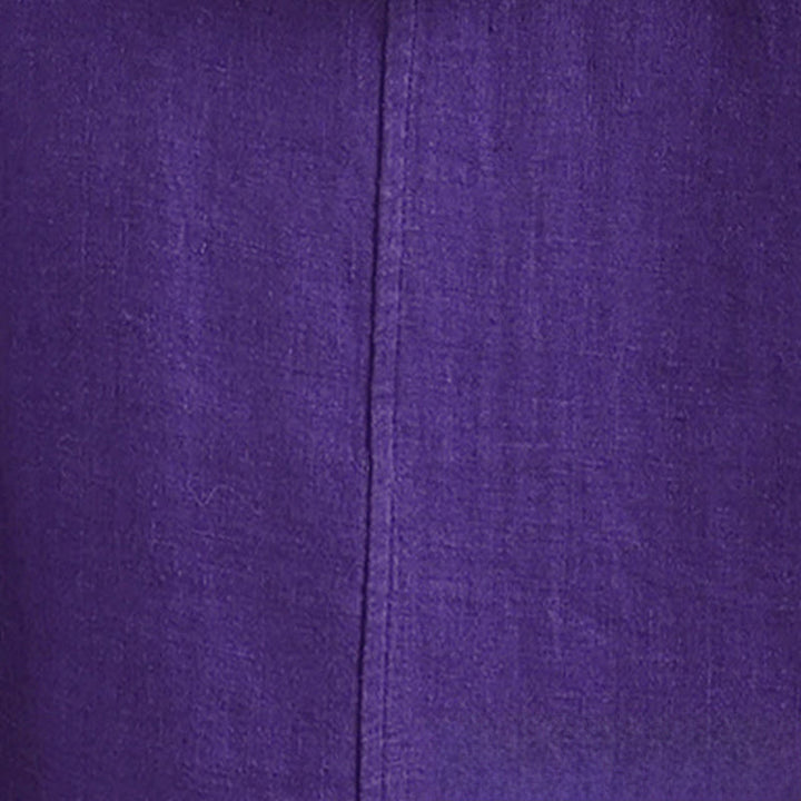 Buddha Stones Spring V-Neck Frog-Button Long Sleeve Plain Women's Cotton Shirt  - image 20