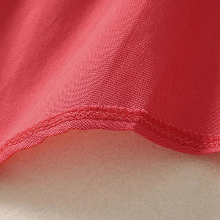 Buddha Stones Summer Stand Collar Short Sleeve Plain Women's Buttons Cotton Shirt With Pocket - image 13