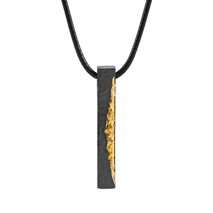 Buddha Stones 999 Sterling Silver 999 Gold Om Mani Padme Hum Wisdom Necklace Pendant - Om Mani Padme Hum&55cm Black Wax Cord - image 12