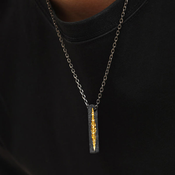 Buddha Stones 999 Sterling Silver 999 Gold Om Mani Padme Hum Wisdom Necklace Pendant - image 10