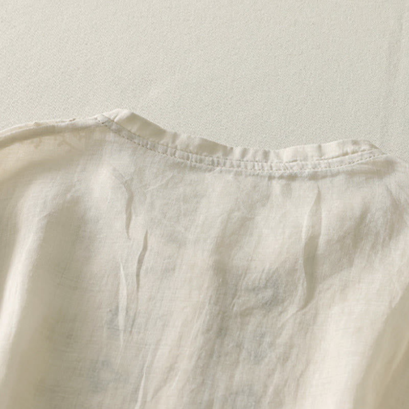 Buddha Stones Summer Floral Pattern Crew Neck Short Sleeve Women's Polyester Shirt  - image 21