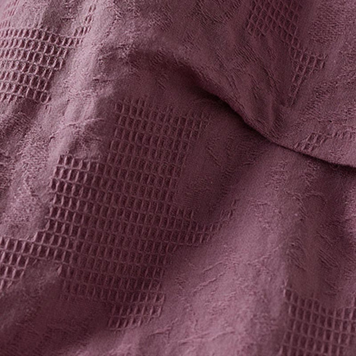 Buddha Stones Casual Floral Pattern Lapel Women's Cotton T-shirt - image 5