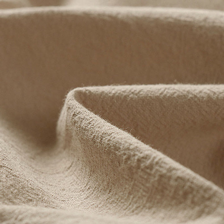 Buddha Stones Summer Solid Color Stand Collar Men's Cotton Linen Sleeveless Vest - image 13