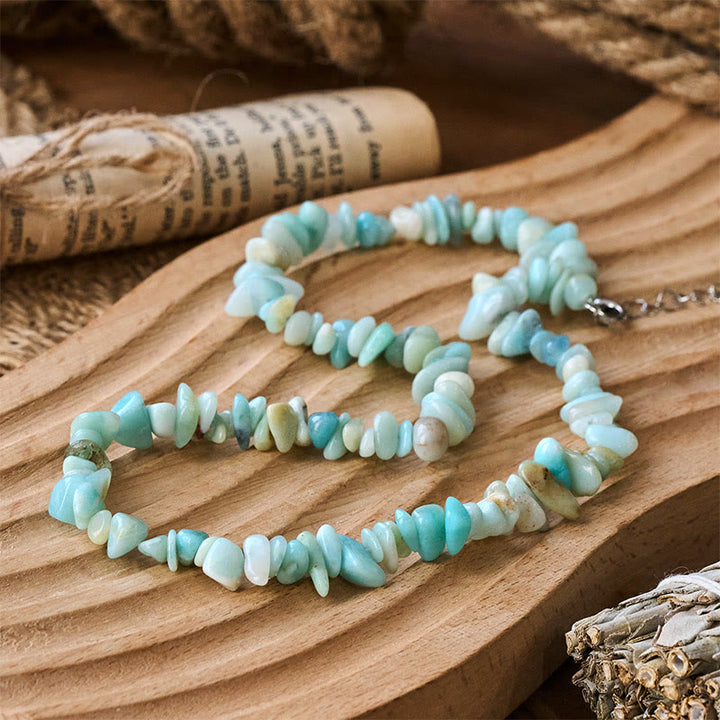 Buddha Stones Natural Crystal Stone Luck Necklace - image 5