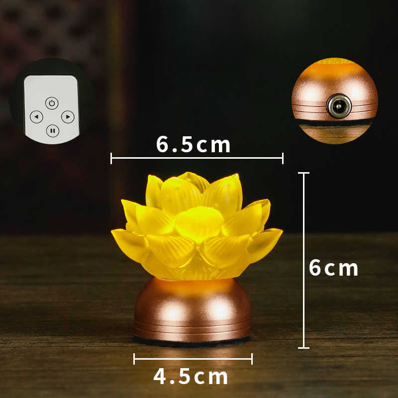 Buddha Stones Lotus Liuli Glass Copper New Beginning Home Decoration - image 4