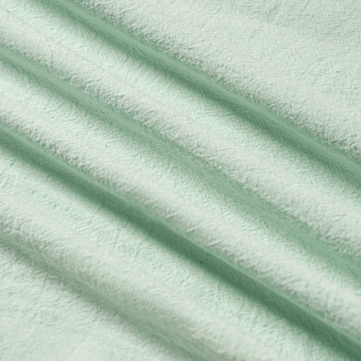 Buddha Stones Summer V-Neck Embroidery Lines Lace-up Cotton Women's Half Sleeve Shirt - image 4