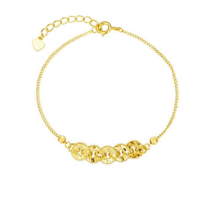 Buddha Stones 925 Sterling Silver Five-Emperor Coins Protection Ring Bracelet Necklace Pendant - image 10