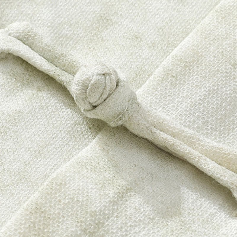 Buddha Stones Frog-Button Mottled Pattern Embroidery Short Sleeve Tang Suit Men's Linen Shirt - image 6