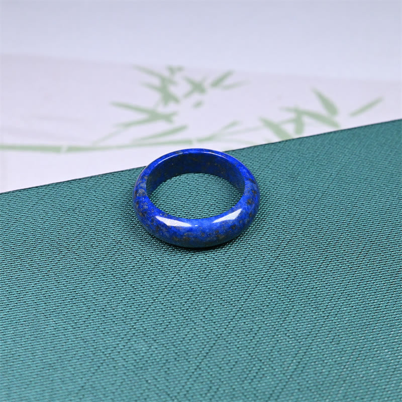Buddha Stones Natural Lazurite Lapis Lazuli Self Care Ring - image 1