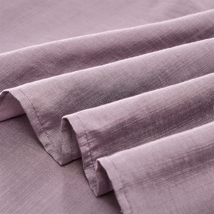 Buddha Stones Spring Boho Embroidered Cotton Linen Elbow-Length Sleeve Women's T-Shirts - image 12