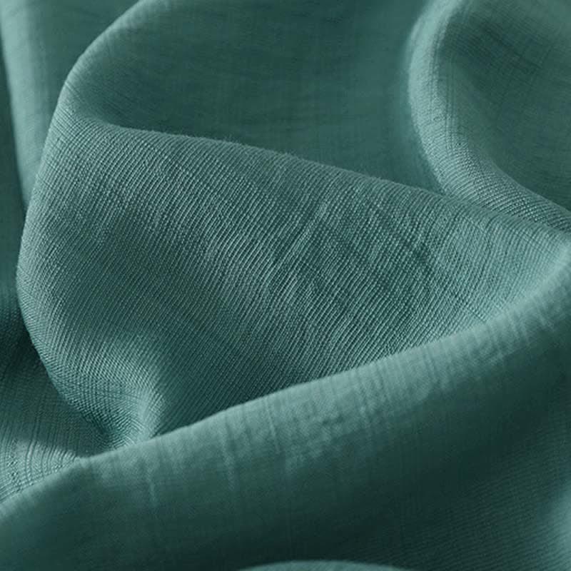 Buddha Stones Summer Mountain Embroidered Crew Neck Women's Short Sleeve Shirt - image 9