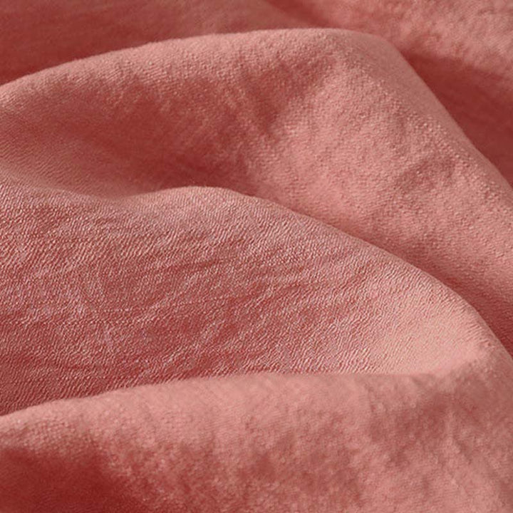 Buddha Stones Spring Embroidered Cotton Half Buttons Women's Short Sleeve Shirt - image 14