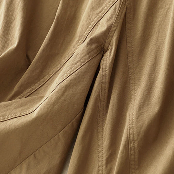 Buddha Stones Summer Cotton Elastic Waist Women's Half Pants With Pockets - image 5