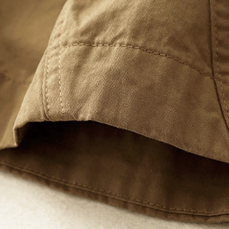 Buddha Stones Summer Cotton Elastic Waist Women's Half Pants With Pockets - image 7