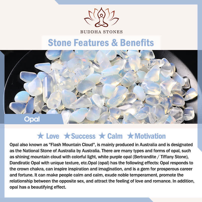 Buddha Stones Natural Stone Opal Double Pendant Calm Necklace - image 13