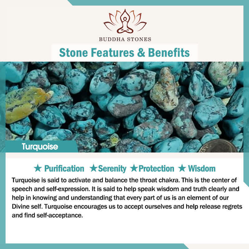 Buddha Stones Turquoise Beads Protection Bracelet - image 5