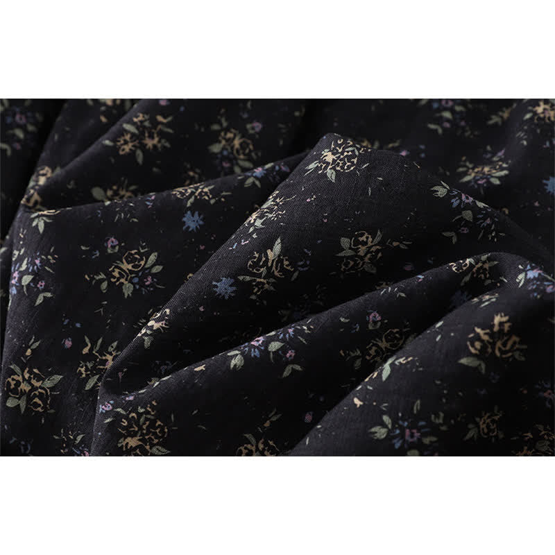 Buddha Stones Floral Elastic Waist Ruffle Hem Women's Skirt - image 11