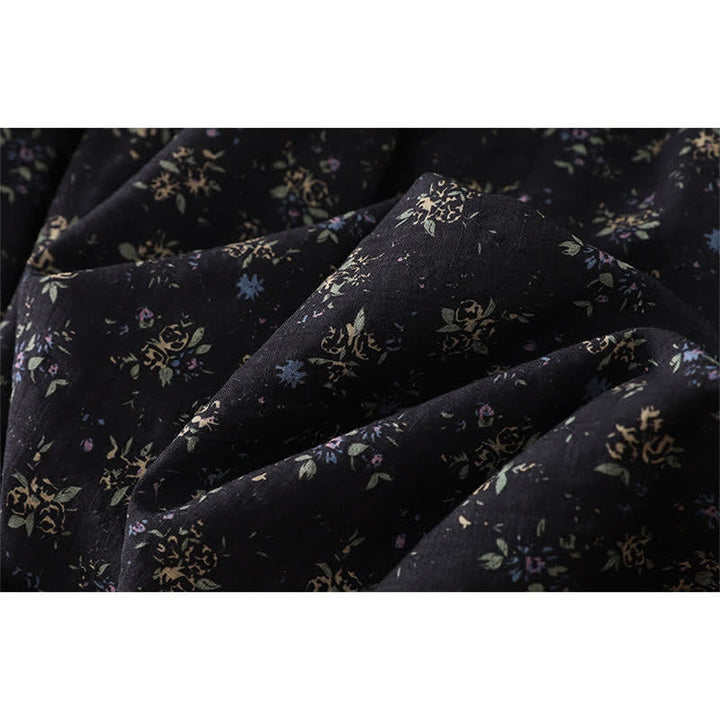 Buddha Stones Floral Elastic Waist Ruffle Hem Women's Skirt - image 11