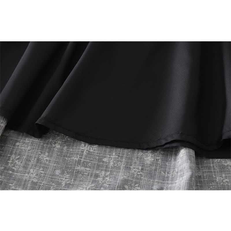 Buddha Stones Floral Elastic Waist Ruffle Hem Women's Skirt - image 8