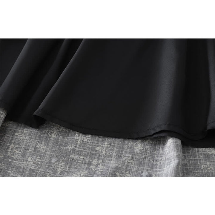 Buddha Stones Floral Elastic Waist Ruffle Hem Women's Skirt - image 8