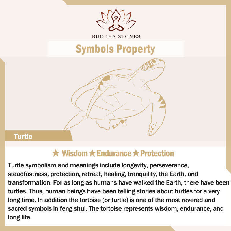 Buddha Stones Natural White Turquoise Turtle Design Wealth Bracelet - image 5
