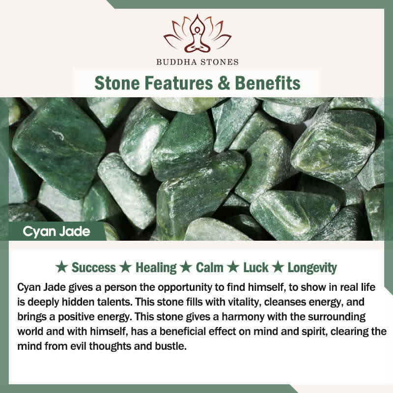 Buddha Stones Jade Fu Character Engraved Curved Bar Luck and Blessing Necklace - image 5