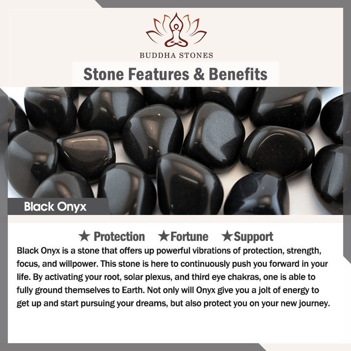 Buddha Stones Black Onyx Yin Yang Beads Balance Bracelet - image 6