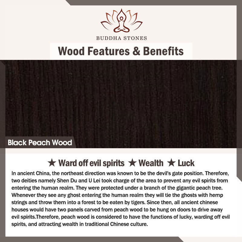 Buddha Stones Linden Wood Lamb Om Mani Padme Hum Plum Bossom Hand-carved Keychains - image 6